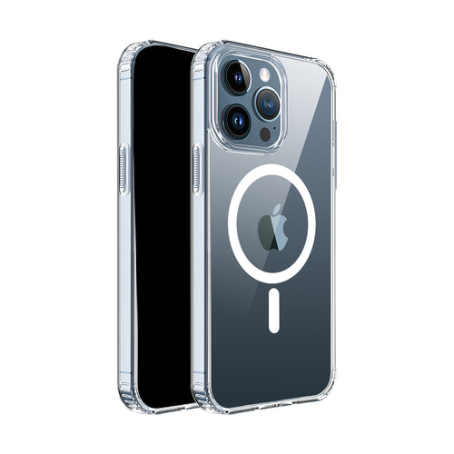iPhone 11 Pro MAX (XI6.5) TRUE Transparent [Magnetic Circle] Shockproof Hybrid - Clear