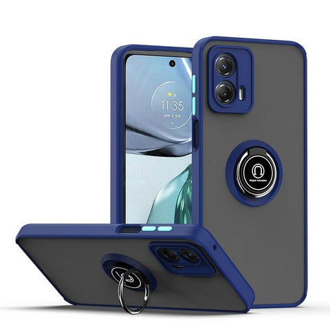MOTOROLA G 5G 2025 Magnetic Ring Stand Cases Blue