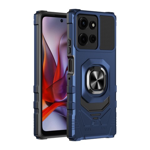 MOTOROLA G 5G 2025 Magnetic W/ Ringstand Cases Blue