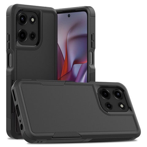 MOTOROLA G 5G 2025 Hybrid Dual Layer Case Black