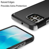 REVVL 7 Pro 5G Tough Strong Hybrid (Magnet Mount Friendly) Case Cover - Black