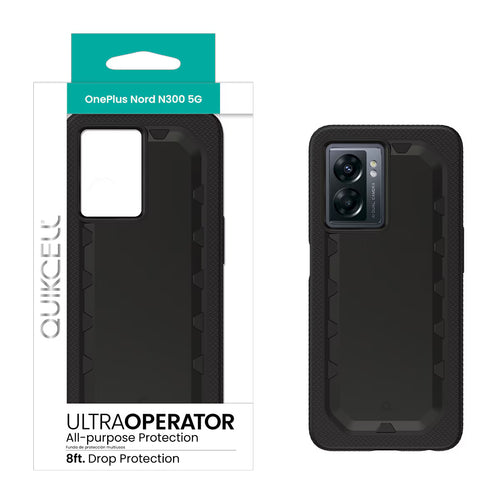 Quikcell OnePlus Nord N300 5G ULTRA OPERATOR Rugged Protective Case Armor Black