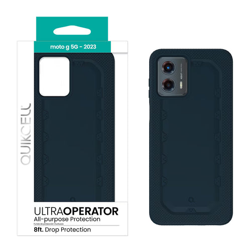 Quikcell Moto G 5G (2023) ULTRA OPERATOR Rugged Protective Case Navy Blue