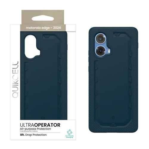 Quikcell Moto Edge (2024) ULTRA OPERATOR Rugged Protective Case Navy Blue