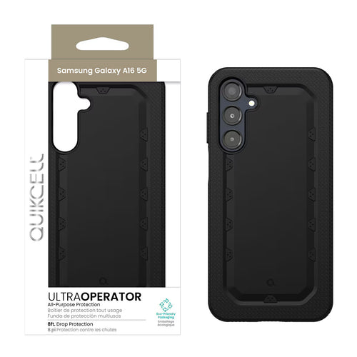 Quikcell Samsung Galaxy A16 5G ULTRA OPERATOR Rugged Protective Case Armor Black