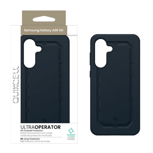 Quikcell Samsung Galaxy A36 5G ULTRA OPERATOR Rugged Protective Case Navy Blue
