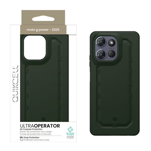 Quikcell Moto G Power - 2025 ULTRA OPERATOR Rugged Protective Case Army Green
