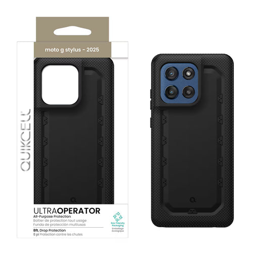 Quikcell Moto G Stylus - 2025 Ultra OPERATOR Case Armor Black