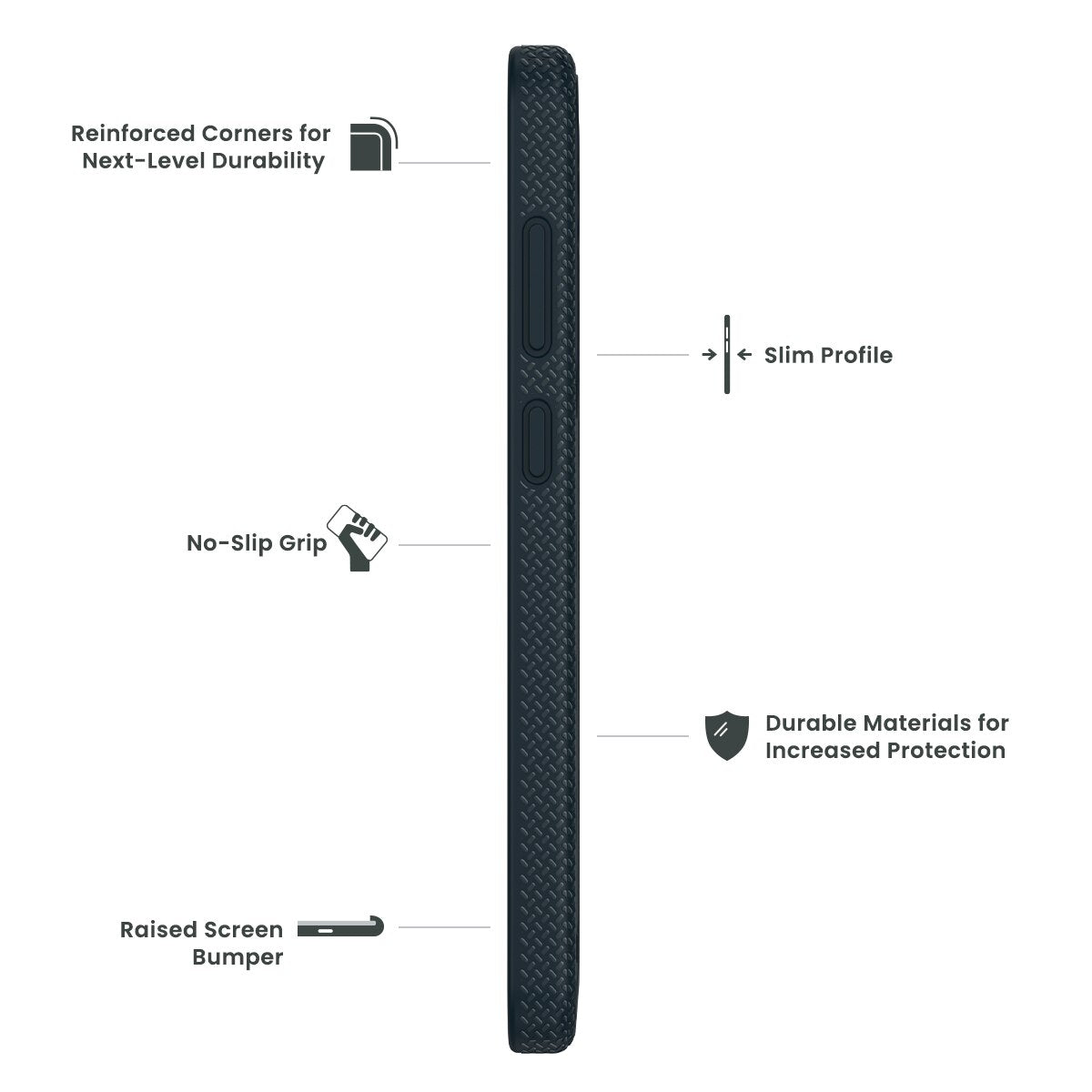 Quikcell Samsung Galaxy S25 FE Ultra OPERATOR Case Navy Blue