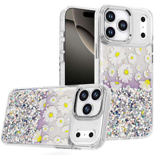 iPhone 17 Pro Max Beautiful Epoxy Designs With Chrome Metallic Edges Hybrid - 7