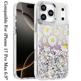 iPhone 17 Pro Max Beautiful Epoxy Designs With Chrome Metallic Edges Hybrid - 7