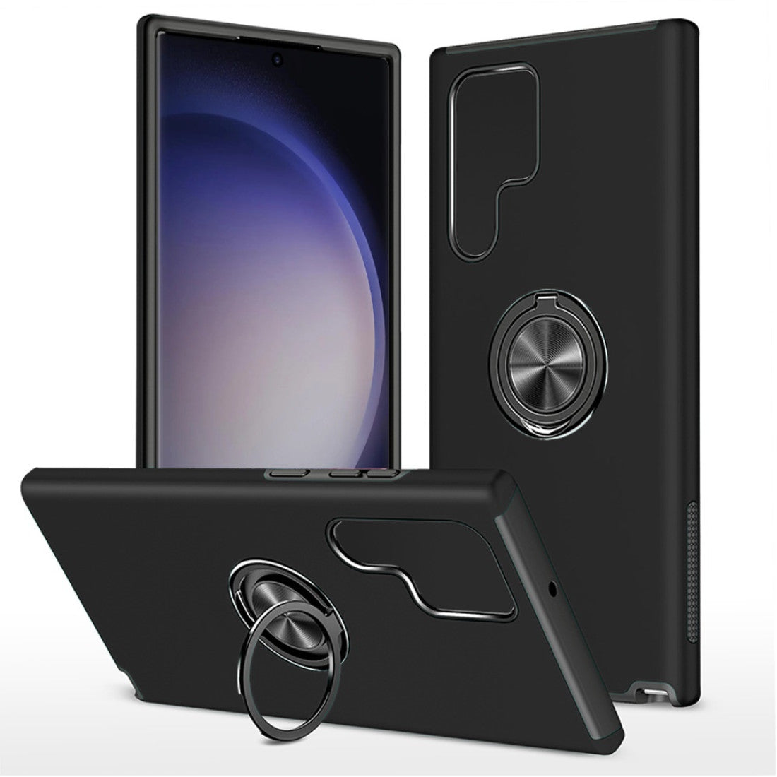 RING CASE FOR SAMSUNG S21 BLACK