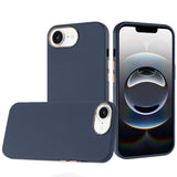 HYBRID BLACK CASE FOR IPHONE 16E BLUE