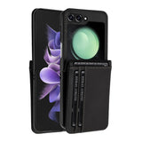 Samsung Z Flip 7FE / Flip 6 Card Slot Wallet Holder Case Cover - Black