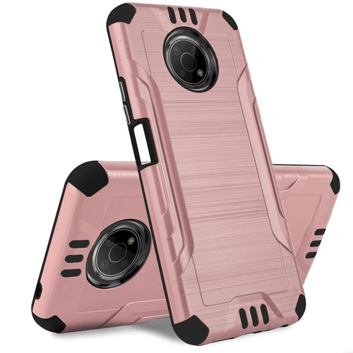 Nokia G300 Strong Tough Metallic Design Hybrid - Rose Gold