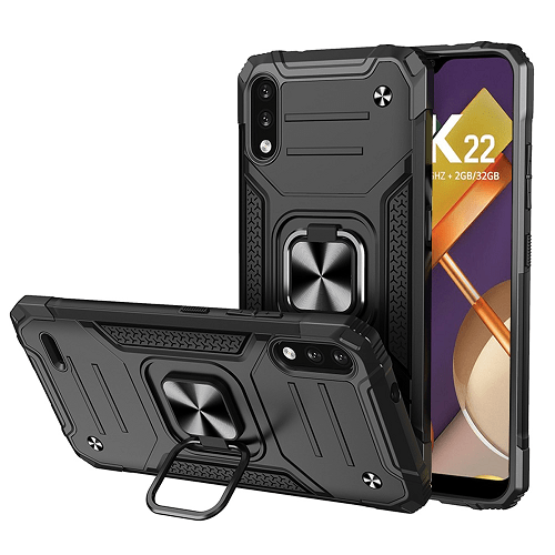 MAGNETIC KICKSTAND CASE FOR LG K32 5G - BLACK