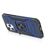 Apple iPhone 11 (XI6.1) Robust Magnetic Kickstand Hybrid Case Cover - Blue