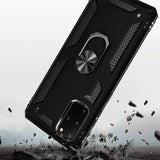 Samsung Galaxy s20 Plus s20+ s11 6.7inch Ring Magnetic Kickstand Hybrid Case Cover - Black