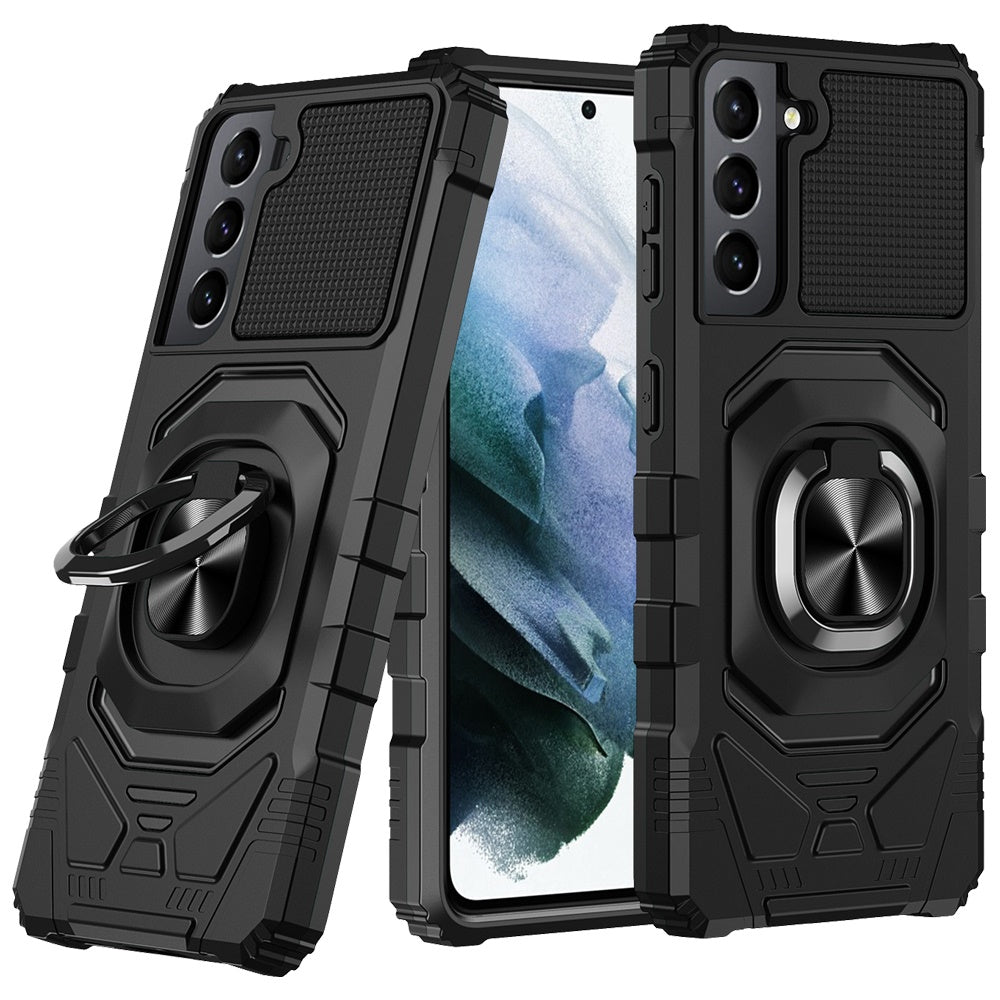 RING STAND CASE FOR SAM S22 ULTRA - BLACK