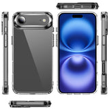 iPhone 17 Air PURE CRYSTAL Transparent Thick 2.0mm ShockProof Chromed Buttons Case Cover - Clear