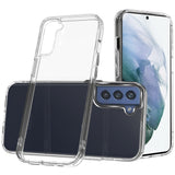 Samsung Galaxy S21 FE PURE CRYSTAL Transparent Thick 2.0mm ShockProof Chromed Buttons Case Cover - Clear