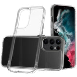 Samsung S23 Plus PURE CRYSTAL Transparent Thick 2.0mm ShockProof Chromed Buttons Case Cover - Clear