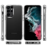 Samsung S23 PURE CRYSTAL Transparent Thick 2.0mm ShockProof Chromed Buttons Case Cover - Clear