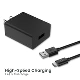 Quikcell   POWER PACK Wall Charger + USB-A to USB-C Black