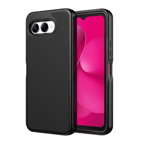 T-Mobile REVVL 8 2025 Premium Hybrid Dual Layer Case Black