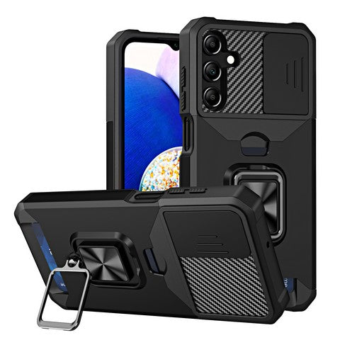 Samsung A36 5G Magnetic Kickstand W/ Sliding Camera Cover Card Slot