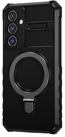 Samsung S23 FE Bumper Case w/Magnetic Ring Stand Black