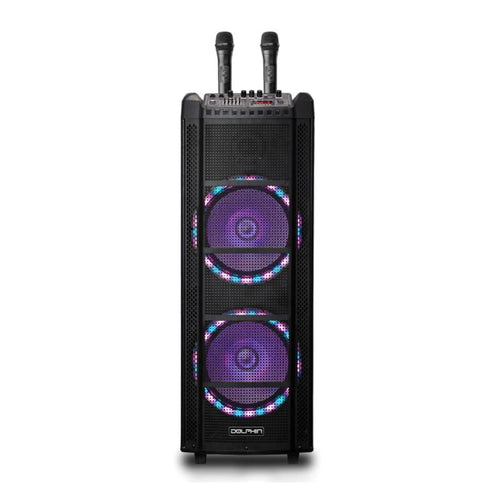 Dolphin SP-2130RBT Dual 12” Rechargeable Karaoke Machine