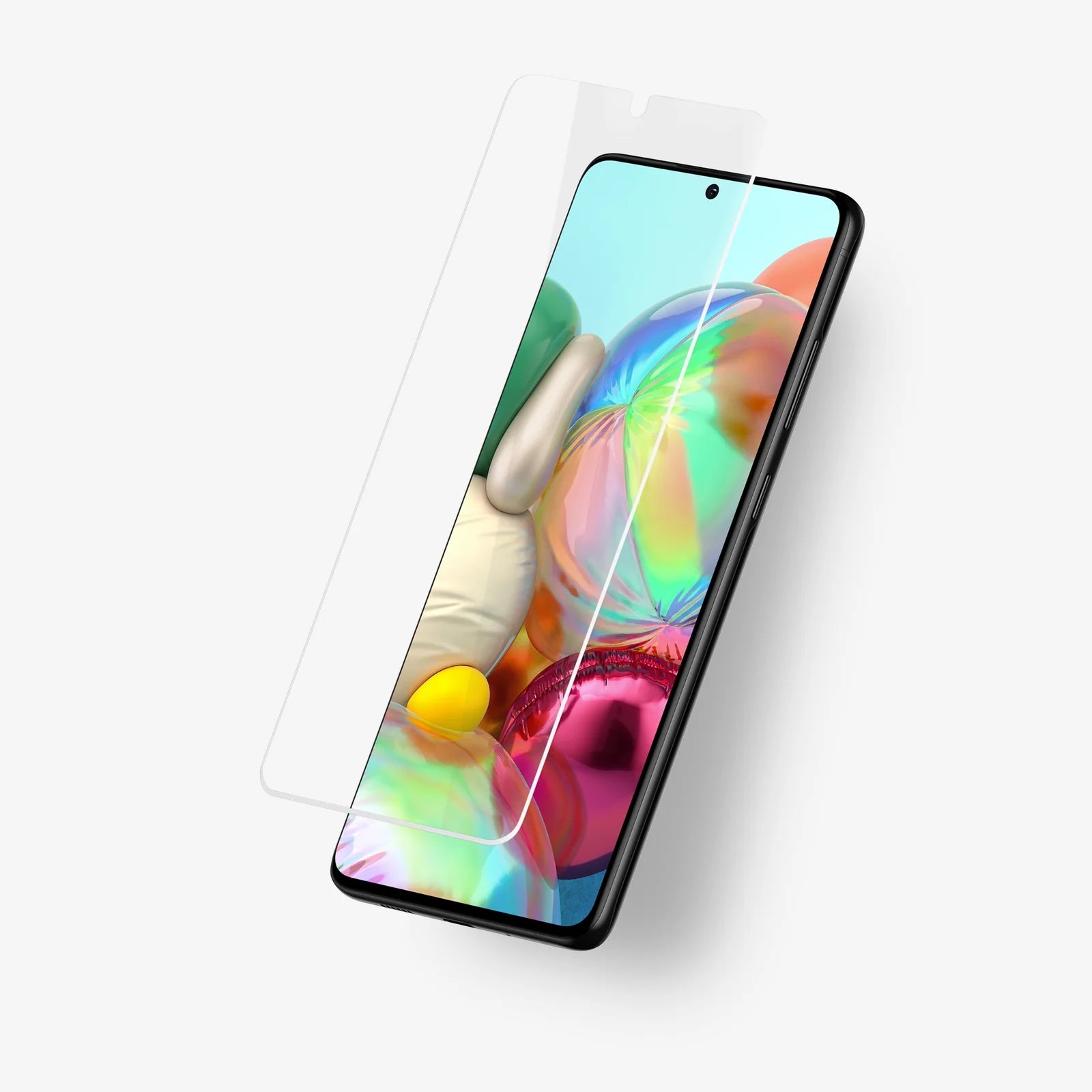 FULL COVER TEMPERED GLASS FOR SAM A71