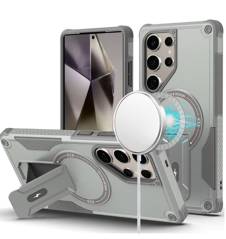 KICKSTAND CASE FOR SAMSUNG S25 ULTRA GREY