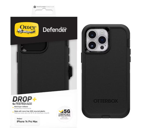 OtterBox Apple iPhone 14 Pro Max DEFENDER Rugged Case Black