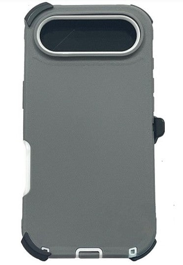 iPhone 17 Air Rugged Armor with Belt Clip Holster - Gray
