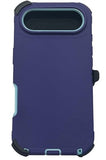 iPhone 17 Air Rugged Armor with Belt Clip Holster - Purple