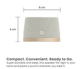 Quikcell   Magnetic Wireless Speaker Champagne