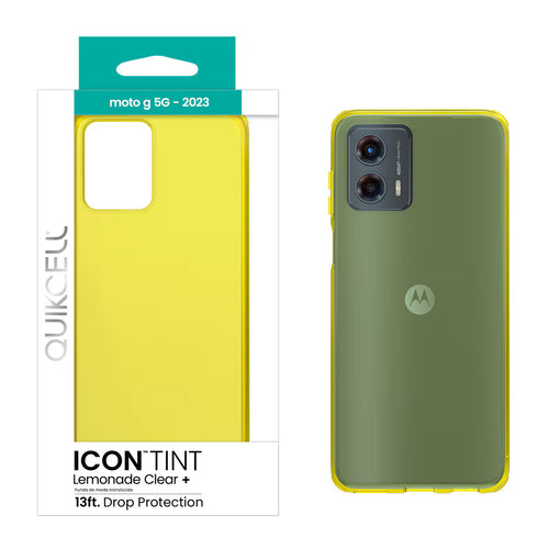 Quikcell Moto G 5G (2023) ICON TINT Translucent Case Lemonade