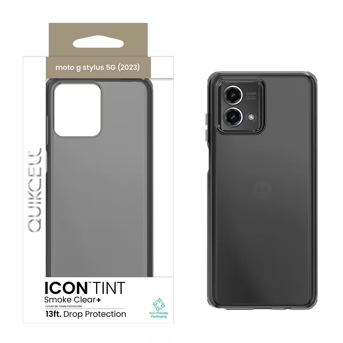 Quikcell Moto G Stylus 5G (2023) ICON TINT Translucent Case Smoke