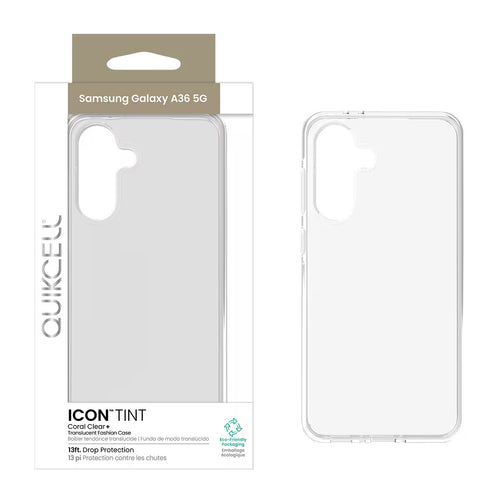 Quikcell Samsung Galaxy A36 5G ICON TINT Transparent Protective Case Ice