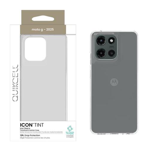 Quikcell Moto G - 2025 ICON TINT Translucent Case Ice
