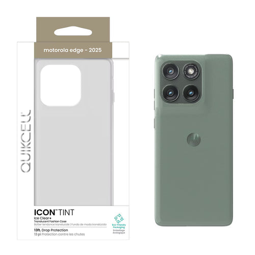 Quikcell Motorola edge - 2025 ICON TINT Transparent Protective Case Ice