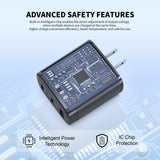 40W Dual PD+QC Fast Wall Charger (12/48)