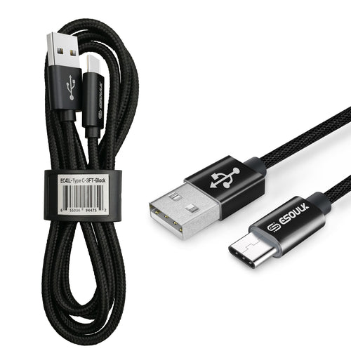 Esoulk 3FT Braided Cable For Type-C (12/144)