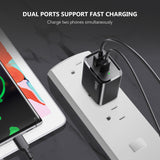 20W PD/QC Wall Charger & 5FT Cable for C to C (12/48)
