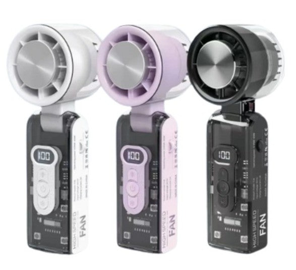 Handheld Fan with Instant Cooling Plate & LED Light
