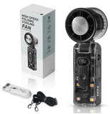 Handheld Fan with Instant Cooling Plate & LED Light