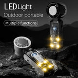 Handheld Fan with Instant Cooling Plate & LED Light