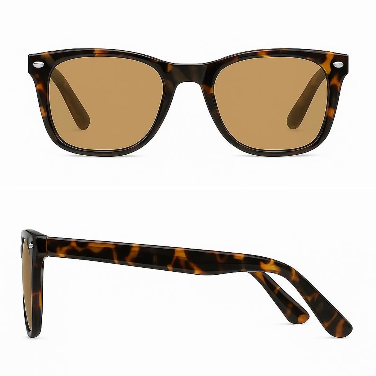 GETD AI GLASSES BLUETOOTH HEADSET - TORTOISE+GRAY